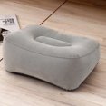 thumbnail image 3 of HLONK 2Pack Inflatable Airplane Footrest Pillow Relieve Muscle Strain Gray PVC Flocking Fabric Rectangular, 3 of 8