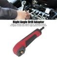 thumbnail image 2 of Ergonomic 1/4-Inch Right Angle Drill Adapter with Magnetic Grip for Tight Spaces, Durable S2 Alloy Steel & ABS Construction, Comfortable Handle for Extended Use, 2 of 6