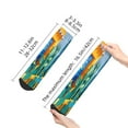 thumbnail image 4 of Naloa Bright Paper Cactus Scene Ankle Socks for Women Non Slip Socks No Show Socks Classic Low Cut Casual Socks Casual Socks, 4 of 7
