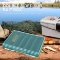 thumbnail image 1 of Caja De Señuelos De Pesca Caja de cebo de pesca de doble cara Organizador de almacenamiento de pesca anticaída (estilo delgado), 1 of 8
