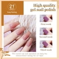 thumbnail image 2 of JODSONE 60 PCS Gel Nail Polish Set with 5 Bottles of Base and Glossy Matte Top Coat, 55 Long-Lasting Soak Off Gel Polish, 2 of 8