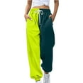 Color Matching Weekend Loose Leisure Women'S Casual Pants, Fashion