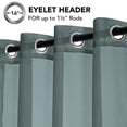 thumbnail image 4 of NEWEEN Sheer Gray Curtains 2 Panels 84 Inch Length, Solid Voile with Grommet Top for Living Room/Bedroom (W55 X L84 Inch, Gray), 4 of 7