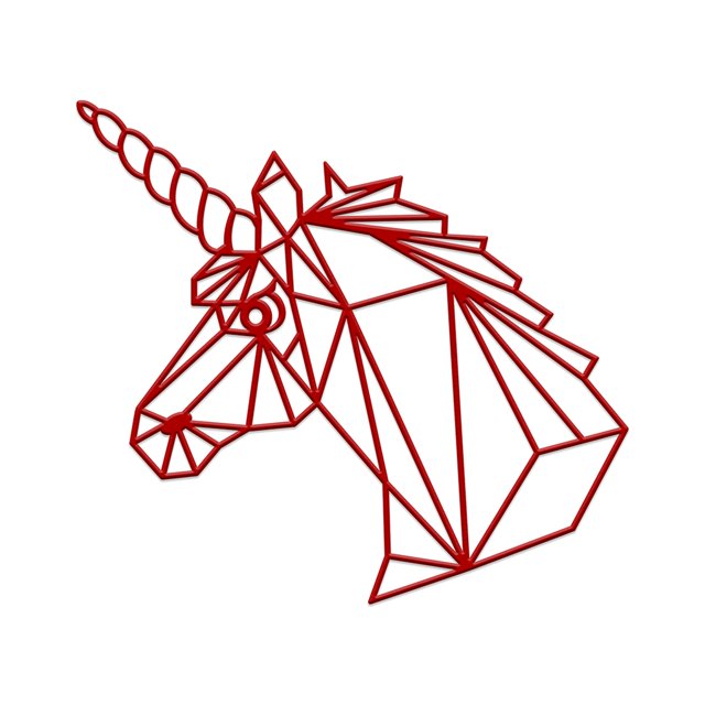 Figura Decorativa Geométrica Mexicano Ch UNICORNIO GRANDE
