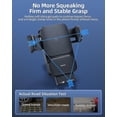 thumbnail image 4 of Cargador inalámbrico para coche, soporte para teléfono con cargador inalámbrico inteligente Qi de 15w, soporte para teléfono con ventilación de aire con sujeción automática, 4 of 5