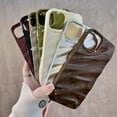 3D Wave Satin Ruffle Phone Case For iPhone 16 15 14 13 12 11 Pro Max 16