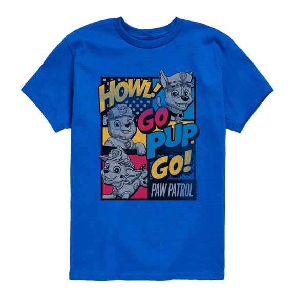 Paw Patrol - Go Pup Go - Youth Boys Short Sleeve Graphic T-Shirt