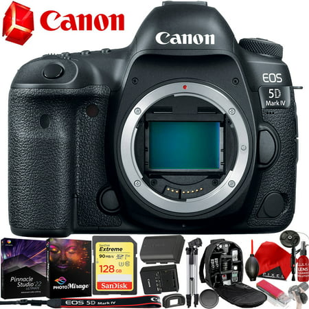Canon EOS 5D Mark IV DSLR Camera (Body Only) + Pro Accessories (Best Card For Canon 5d Mark Iv)