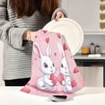 thumbnail image 6 of Coolnut Easter Cute Rabbit Kitchen Dish Towel Set 6Pcs,Dishcloths Sets Fast Drying Kitchen Towels Tea Towels Gift Set for Drying Cleaning Cooking Baking40 Wash cloth, 6 of 7