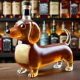 thumbnail image 6 of Funny Dachshund Dog Whiskey Bottle Shaped Whiskey Bottle Unique Red Wine Decanter For Whiskey Lovers Dog Lovers 9.3", 6 of 7