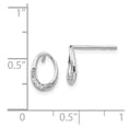thumbnail image 2 of SS .02 ct Diamond Post Earrings, 2 of 4