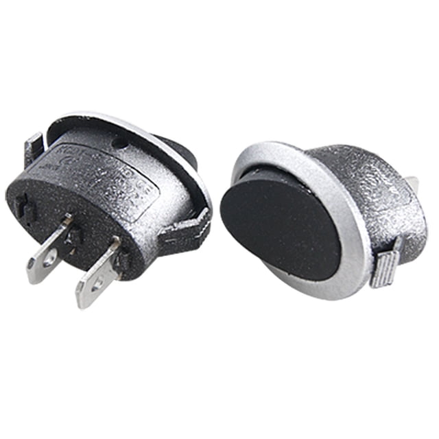 5 Pcs AC 6A/250V 10A/125V Interruptor de palanca ovalado SPST On-Off para barco con 2 terminales de soldadura