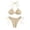 D33/Beige, variant on Afdoent Women's Bikini Sets Women Swimwear Bikinis Solid Swimsuit Ladies Halter Two Piece Swimwears Tankinis Set Beach Swimwear