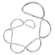 thumbnail image 3 of Raindrops 100Ud D Buckle Semi Circular En Metal Plateado Para Bolsos Y Cinturones DIY, 3 of 8
