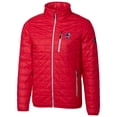 thumbnail image 2 of Cutter & Buck Red Kansas Jayhawks Primary Team Logo Rainier PrimaLoft Eco Insulated Full-Zip Puffer Jacket, 2 of 3