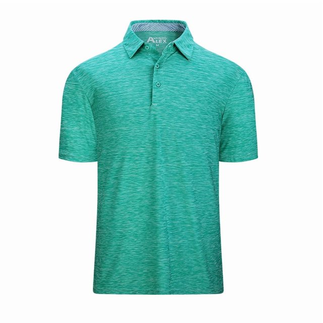Camisa de golf Vando para hombre, polo informal de manga corta de secado rápido y absorbente de humedad para hombre