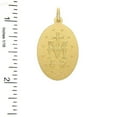 thumbnail image 2 of 18K Solid Yellow Gold Large Miraculous Medal, 2 of 5