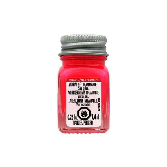 Testors Enamel Paint .25oz-Pink Fluorescent