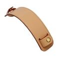 thumbnail image 2 of Almohadilla de cuero para correa de hombro, almohadilla desmontable para asa de bolso o cartera. Caqui, 2 of 9