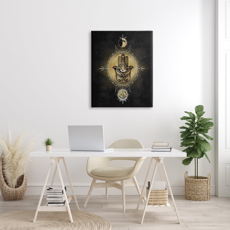 Stupell Geometric Hamsa & Evil Eye Canvas, 30x40 photo 3
