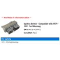 thumbnail image 2 of Ignition Switch - Compatible with 1979 - 1993 Ford Mustang 1980 1981 1982 1983 1984 1985 1986 1987 1988 1989 1990 1991 1992, 2 of 2
