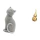 thumbnail image 5 of Figura Decorativa De Calabaza De Gato De Resina, Adorno Coleccionable Para Entrada, Estantería, Sala De Estar, Dormitorio, Decoración Del Festival De Primavera, Centro De Mesa Multifuncional, 5 of 8