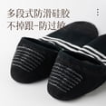 thumbnail image 2 of Nvzi-a 6 pairs of Men's No Show Socks Non-Slip Silicon Grip Moisture Wicking Low Cut Invisible Casual Socks，Black, 2 of 2