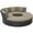 Mocha, variant on Convene Circular Outdoor Patio Daybed Set in Espresso Mocha