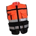 thumbnail image 4 of Chaleco reflectante de seguridad con bolsillo para construcción de advertencia de tráfico XL 175 Cola  Chaleco reflectante de seguridad, 4 of 8