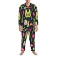 thumbnail image 4 of Kll Avocado Love Sleepwear Mens Flannel Pajamas,Long Cotton Pj Set, 4 of 9