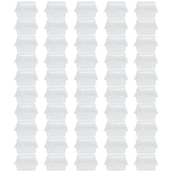 EeaseMX Cajas desechables para envolver postres, transparentes, para fiestas, 50 unidades