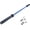 Blue, variant on 7.2Ft Olympic Barbell Bar for Home Gym, Solid Weight Bar for 2 Plates, Stainless Steel Strength Training Bar for Bench Press, Squat, Deadlift, Silver