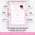 thumbnail image 2 of First Holy Communion (Darker Skin, Brown Hair) Thank You Cards for Kids – 10 Cards with Envelopes – 4.5x5 Fill In the Blank Thank You Notes, Kids Birthday Party Stationery by Amanda Creation, 2 of 9