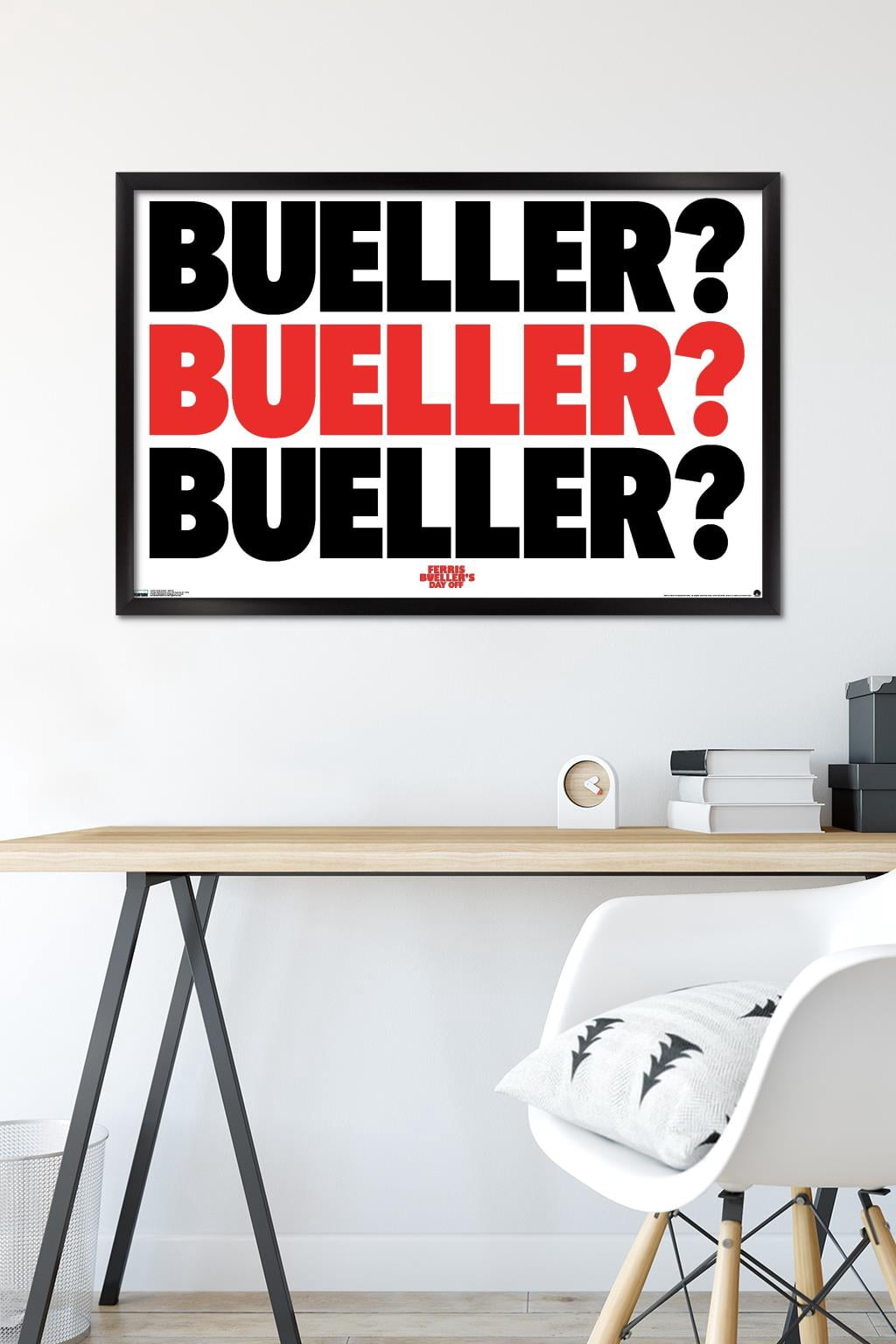 Ferris Bueller's Day Off - Bueller Wall Poster, 22.375" x 34", Framed