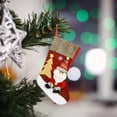 thumbnail image 6 of Kezqiaxn Christmas Stockings Clearance, Knitted Christmas Candy Stocking with Santa Designs, Christmas Hanging Socks for Family Holiday Fireplace Xmas Party Decor Party Favors Red, 6 of 6