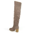 thumbnail image 5 of Journee Womens Kaison Stacked Heel Over The Knee Boots, Widths Available, 5 of 10