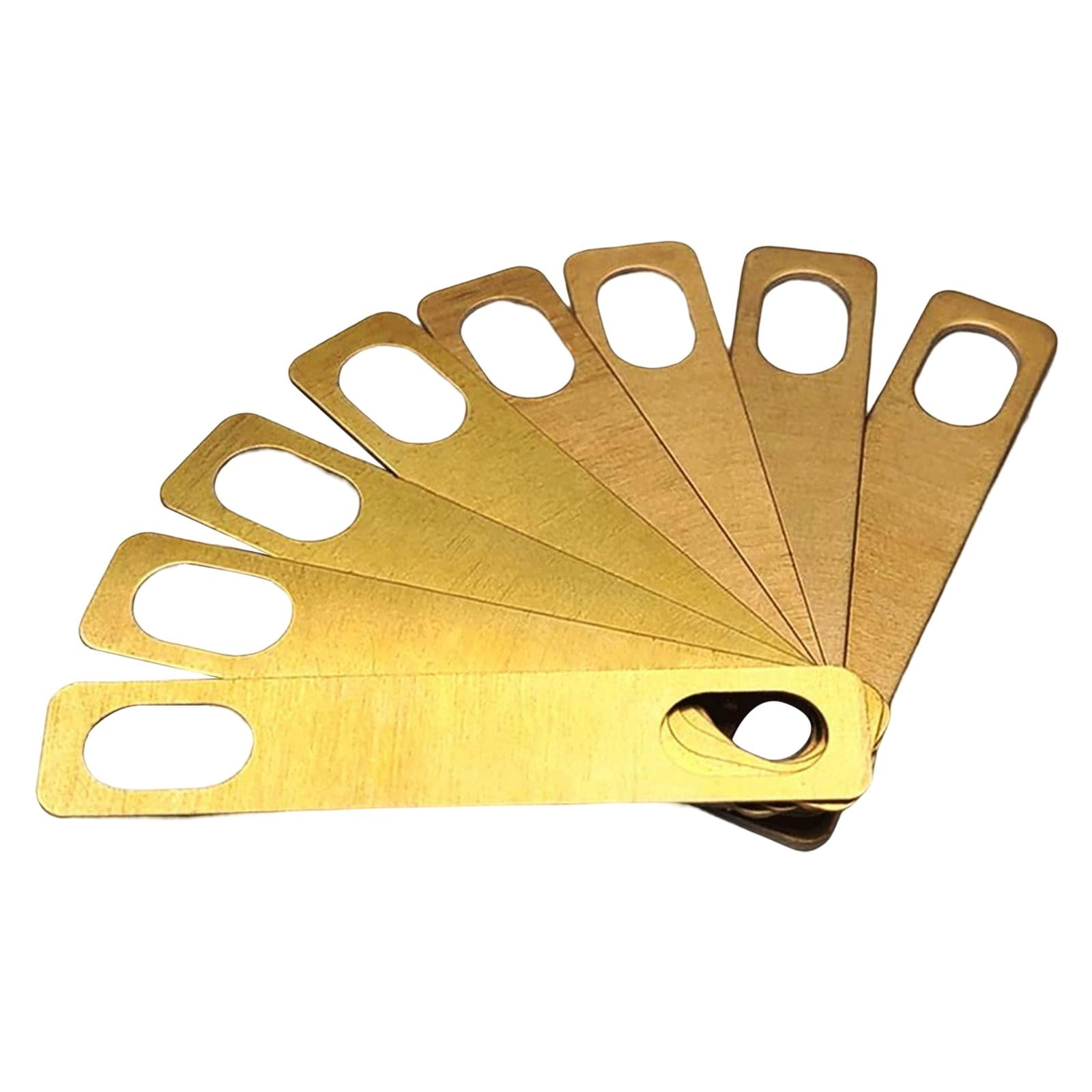 8x Guitar Neck Shims, Brass Shims for Bass Players Tools Electric Guitar Replacement Thickness