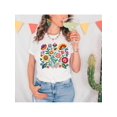 thumbnail image 1 of Mexican Folklore Flower tshirt, Floral T-shirt, Flower Lover Shirt, Mom Gift, Mexican embroidery Flower Print, Regalo para Madre, 1 of 6