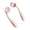 Pink, variant on KGJQ Baby Training Fork And Spoon Set, Flexible Non-Slip Utensils, Rounded Edges Self-Feeding Baby Feeding Tools, for Left/Right Handed Toddlers