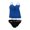 Blue - blueblk, variant on Profile Womens Full Foam Bust Brief 2 Piece Tankini, Blue, 16