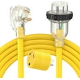 thumbnail image 1 of TOOLIOM 30A 125V 25feet Lockable Power Extension Cord TT-30P to L5-30R LED Indicator for RV, Trailer, Campers, 1 of 6