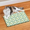 thumbnail image 2 of Retro Cactus Dog Food Pad - Waterproof Absorbent Pet Mat - Non-Slip Southwestern Succulent Design - Durable & Washable - Floor Protection, 2 of 4