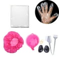 thumbnail image 1 of WRITWAA 7Pcs Hair Coloring Tools Kit Brush Comb Bowl Shower Cap Gloves Ear Caps, 1 of 8