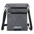 thumbnail image 1 of Travel Wallet Neck Bag Messenger Passport Holder Belt Pouch with Shoulder Strap, 1 of 9