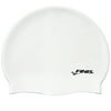 FINIS Silicone Adult Swim Cap In White, One Size