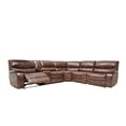 thumbnail image 3 of ACME Brax Power Motion Sectional Sofa in Two Tone Brown Synthetic Leather, 3 of 6