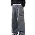 thumbnail image 2 of Baggy Cargo Pants Men Wide Leg Multi Pockets Soft Cargo Pants Durable Breathable Work Pants Casual Outdoor Work Streetwear Outfits Wear, 2 of 7