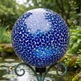 thumbnail image 5 of Sunnydaze Lavender Purple 10" Glass Outdoor Gazing Globe, 5 of 8