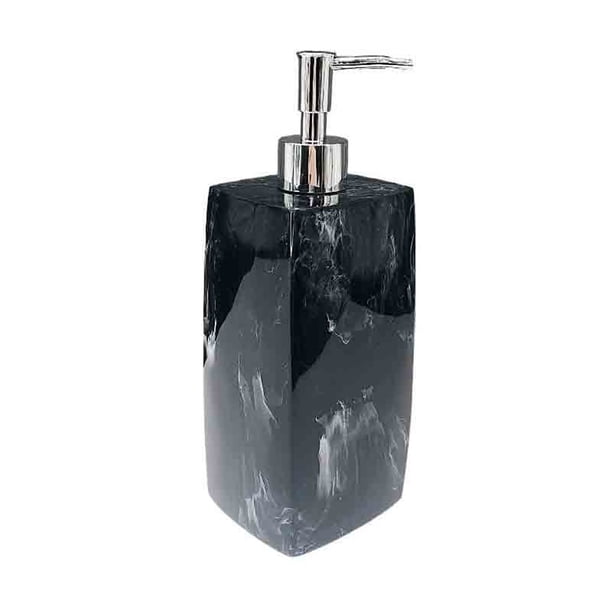 Dispensador de jabón for hotel, botella de loción, for el baño, for el hogar, botella de plástico con forma de flor blanca o negra, 800 ml