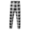 thumbnail image 4 of Zszcpp Work Pants Men Long Brief Style Basic Large Plaid Relax Striped Minimalist Lounge Trousers Casual Trouser, 4 of 7